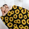 Sunflower Decor Throw Blanket Gifts for Girls Boys Super Warm