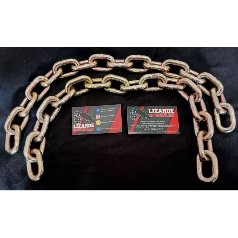 Lizarde Hydraulics Lowrider Hydraulics, 3/8" G70 CHAINS for Rear Cylinders