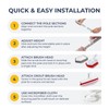Shower Scrubber with Long Handle, Stiff Bristles Grout-Brush, Tub Scrub-Brush