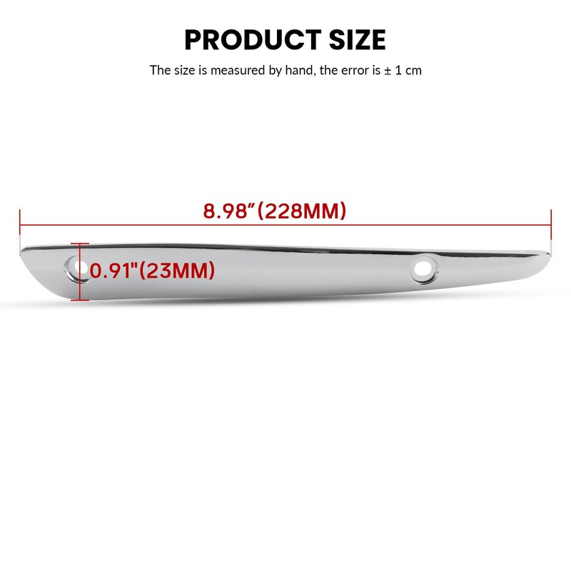 Front Windshield Side Trim for Road Glide, Split Chrome Windscreen