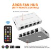 TUMMASTER ARGB Fan HUB 5V-3Pin LED Hub 4 Pin PWM
