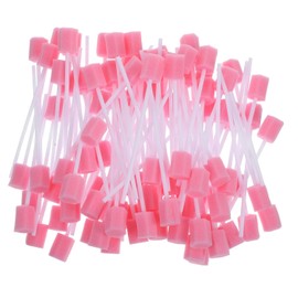Veemoon 100 Piezas De Hisopos Desechables De Esponja Para Cuidado Oral - Limpieza Dientes y Encías - Sin Rosa