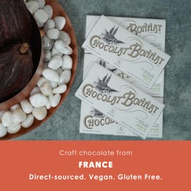 Bonnat Trinite, Trinidad 75% Dark Chocolate 5 Pack - French Chocolate - Bean-to-Bar, Family Owned - Soy-Free, Gluten-Free, Vegan, Kosher - Bundle