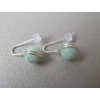 Noble Earrings Jade Mint Silver-Plated