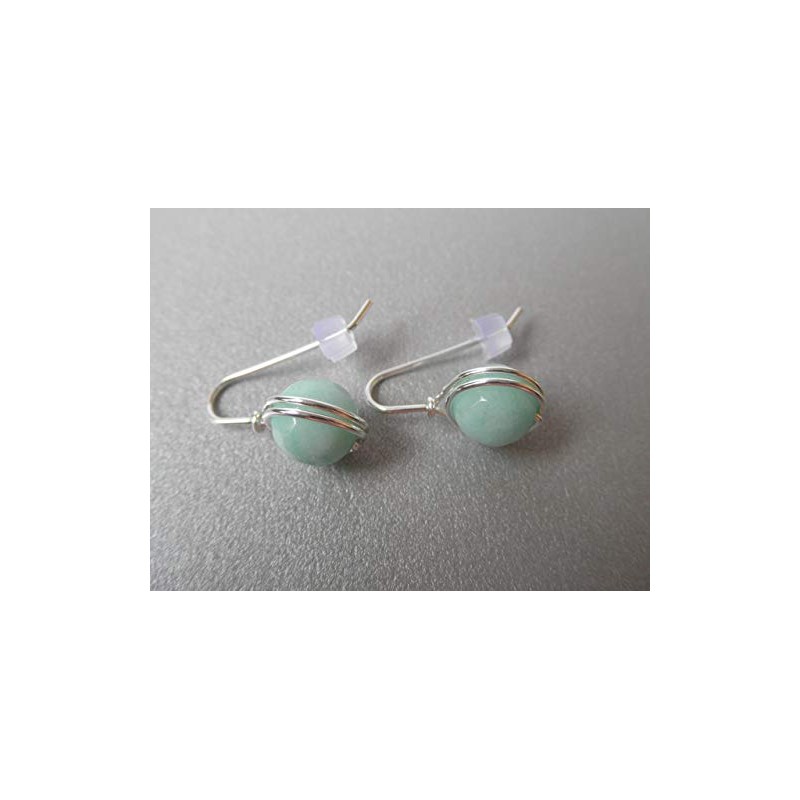 Noble Earrings Jade Mint Silver-Plated