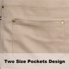 TOPTIE Denim Half Apron Waist Apron Unisex Waitress/Waiter Apron-Khaki