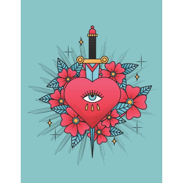Tattoo Flash Sketchbook: Design and Organize Your Tattoo Flash