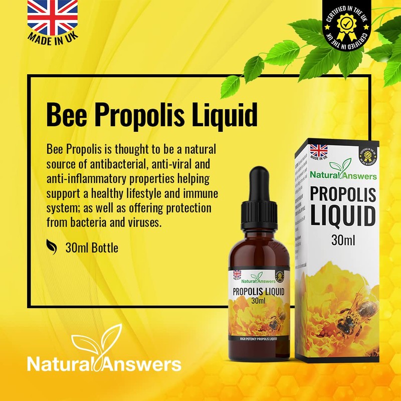 Bee Propolis Liquid 30ml (1 Bottle) Alcohol-Free Propolis Liquid Extract