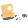 Thermal Lunch Box 1100ml Double Layer 3 Grid Design 304