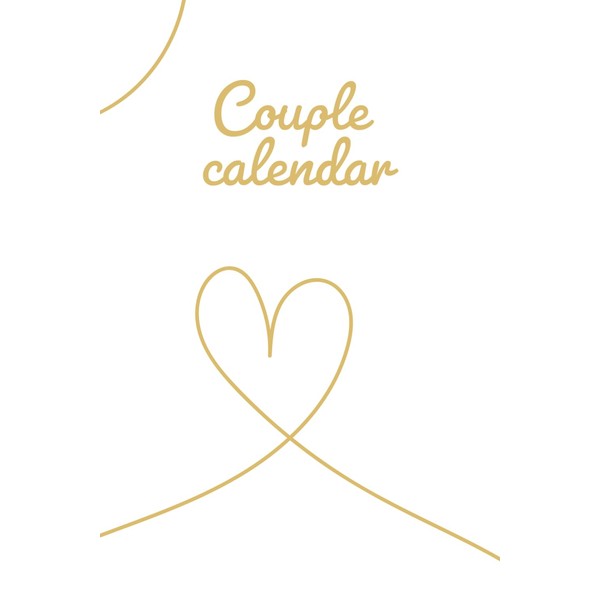 couple calendar: Every day a different photo with the person