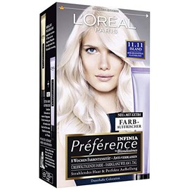 L'Oréal Paris Préférence Coloration Island 11.11 Very Light Cool Platinum Blonde Pack of 3