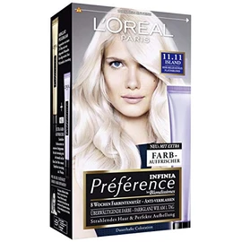 L'Oréal Paris Préférence Coloration Island 11.11 Very Light Cool Platinum Blonde Pack of 3