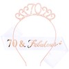 CIEHER 70th Birthday Set: Crown + Sash, Decorations, Gifts, Photo