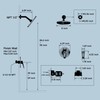 Lavatrum Mate Black Shower Head and Handle Set Single Spray