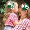 Totelux St. Patrick’s Day Bows Hair Clips Large Cheer Bow