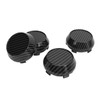 4 Pcs 60mm Wheel Center Caps Carbon Fiber Style Tyre