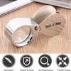 Magnifier High Magnification Magnifier [30x Magnification] Silver with Dedicated Case