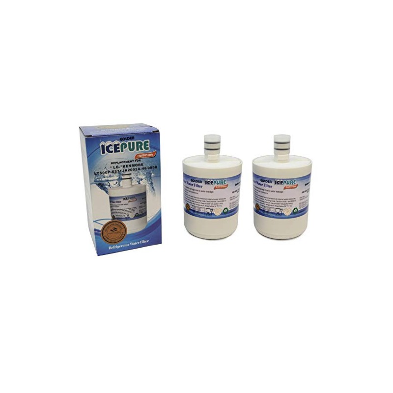 2 x IcePure RWF0100A LG LT500P Fridge Water Filter for