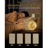 INSSISAIN Sunrise Alarm Clock for Bedrooms - Auto-Rotating Moon Lamp