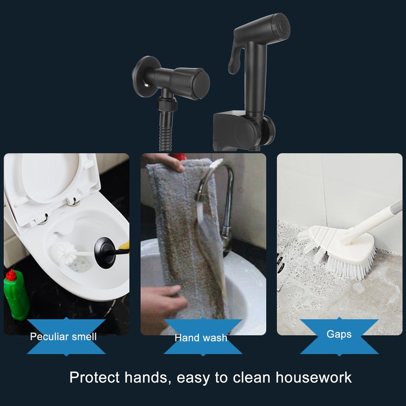 G1/2 High Pressure Bidet Sprayer 1 Into 1 Out Stainless