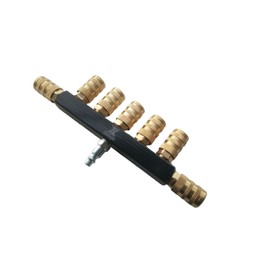 Zeluga 22-430 7-Way Industrial Style Bar Air Manifold with Brass 7 Coupler