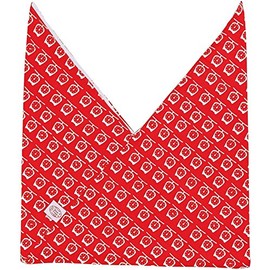 Masawa ZAPP Lunch Bag, Azuma Bag, Scale, Red, Approx. Length 13.4 x Width 11.8 inches (34 x 30 cm), Japanese Modern Lunch Bag, 100% Cotton, Made in Japan