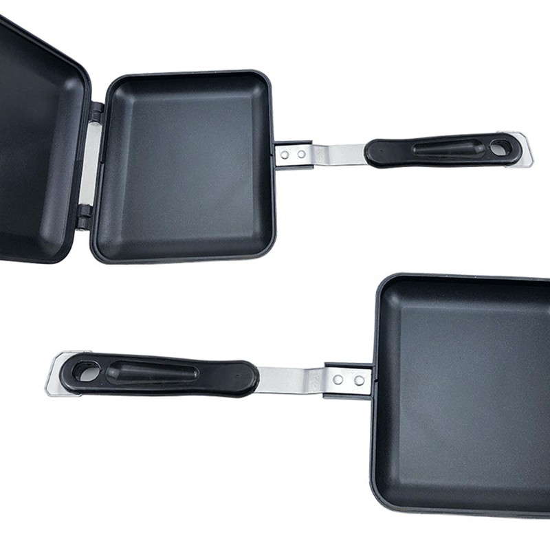 Aluminum Double Sided Frying Pan Dual Sided Sandwich Maker Pan