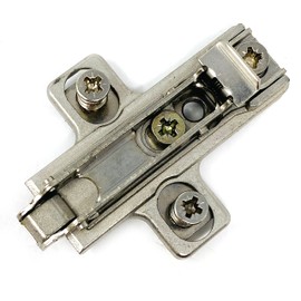 Hafele 329.71.513 Salice BARGR39/16 Clip Mounting Plate, steel, nickel-plated, with pre-installed 11mm euroscrews, 3mm Mod 5 (1 pc)