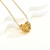 QGJNSGC Rose Petal Urn Necklace Cremation Jewellery for Ashes Heart