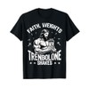 Faith Weights Trenbolone Shakes Jesus Gym Workout Design T-Shirt