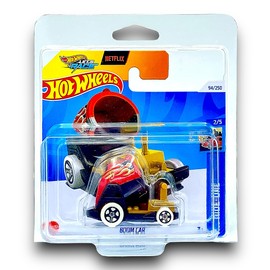 Hot Wheels Boom Car (Red, Gold & Black Let's Race) 2/5 HW Ride-Ons - 2024-94/250 (Short Card) - includes a KLAS Car Keeper Protector Case - HTD95