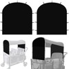 LUAATT Side Breathable Sunshade Canopy with Clamps,UPF50+ Front and Rear