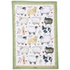 Samuel Lamont Sheep Breeds Cotton Tea Towel, Green
