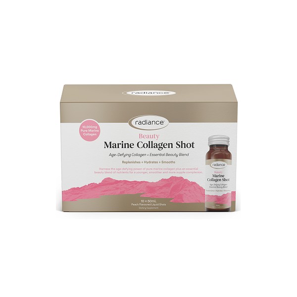 Radiance Beauty Marine Collagen Shot 10x50ml - Peach Flavour