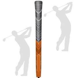 MCC Golf Club Grip Anti-Slip 60R Natural Rubber Set of 13 Golf Grips:_Orange_Midsize