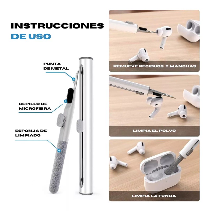 Alomia Funda Compatible AirPods Pro Limpiador Y Almohadillas