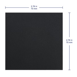 Labasics Metallographic Sandpaper Set, Laboratory Metal Electrode Sandpaper, 9 Sheets Per Pack, 70x70mm Sheet, 600# to 1500# Grit