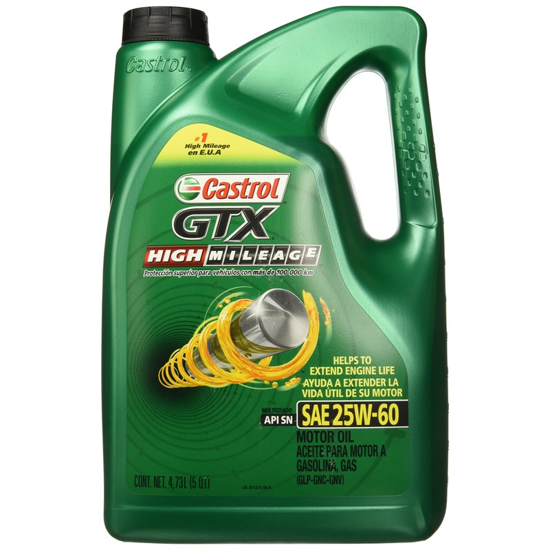 Castrol GTX High Mileage SAE 25W-60 Aceite de Motor Alto
