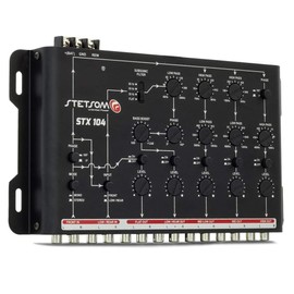 1 x Stetson STX104 5 Way Electronic Crossover EQ EQ 4 Inputs 5 Outputs with Bass Boost and Subsonic Filter for Car