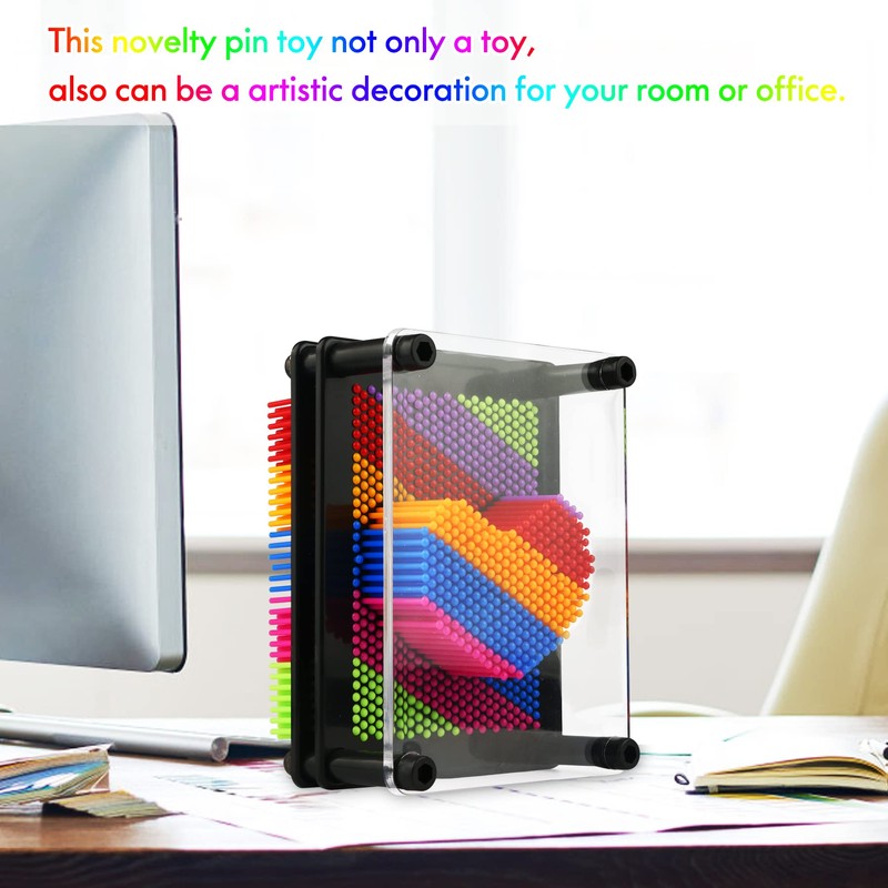 3D Pin Art Toy - Plastic Pin Board for Kids,