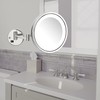 JERDON Lighted Wall-Mounted Makeup Mirror - Direct Wire Magnifying Mirror