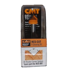 CMT RCS-CUT 3D Router Carver Spare Bit, for 1/2-Inch Shank