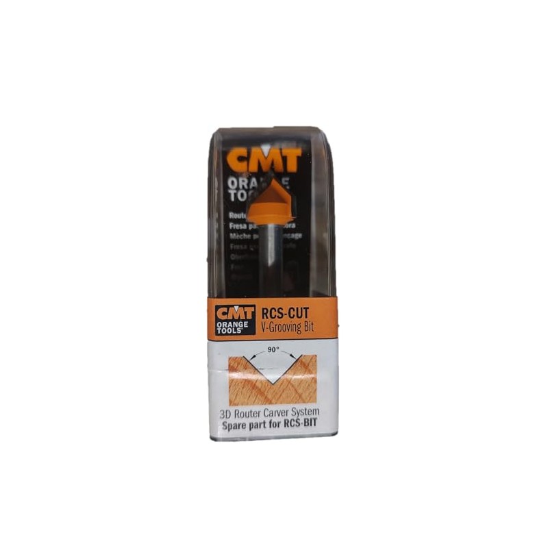 CMT RCS-CUT 3D Router Carver Spare Bit, for 1/2-Inch Shank