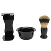 3pcs Shaving Brush Set Beard Shaving Brush Bowl Safety Shaving
