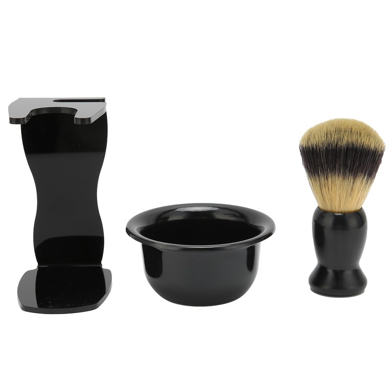 3pcs Shaving Brush Set Beard Shaving Brush Bowl Safety Shaving