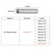 sourcing map 12x100mm Dowel Pins, 2pcs 304 Stainless Steel Round
