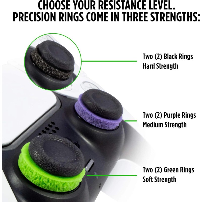 KontrolFreek Precision Rings | Aim Assist Motion Control (Black/Purple/