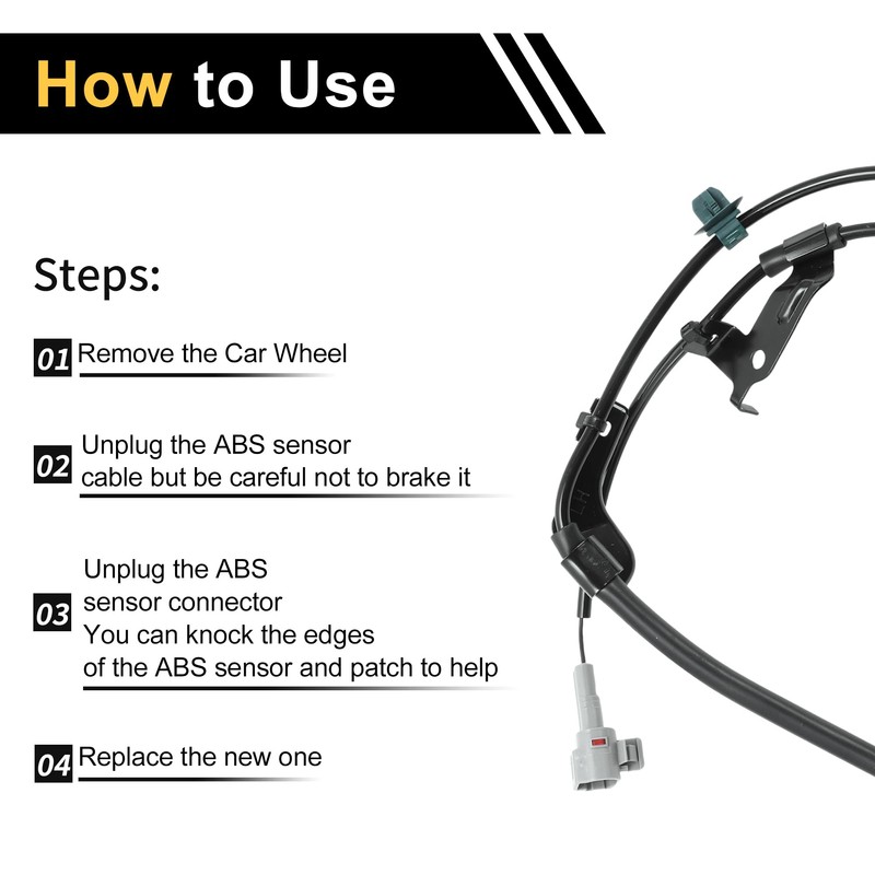 REPAIROCK ABS Wheel Speed Sensor ABS Sensor Anti-Lock Braking System