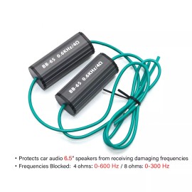 Recoil BB-65 Bass Blocks Designed to Protect Car Audio 6.5 Inch Speakers, Pair