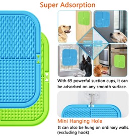XIGOU Dog Lick Pad, 2-Pack Large Licking Mat for Dogs, Slow Feeder Dog Licking Mat with Suction Cups. Boredom & Anxiety Reducer, Perfect for Food, Treats, Yogurt, or Peanut Butter.